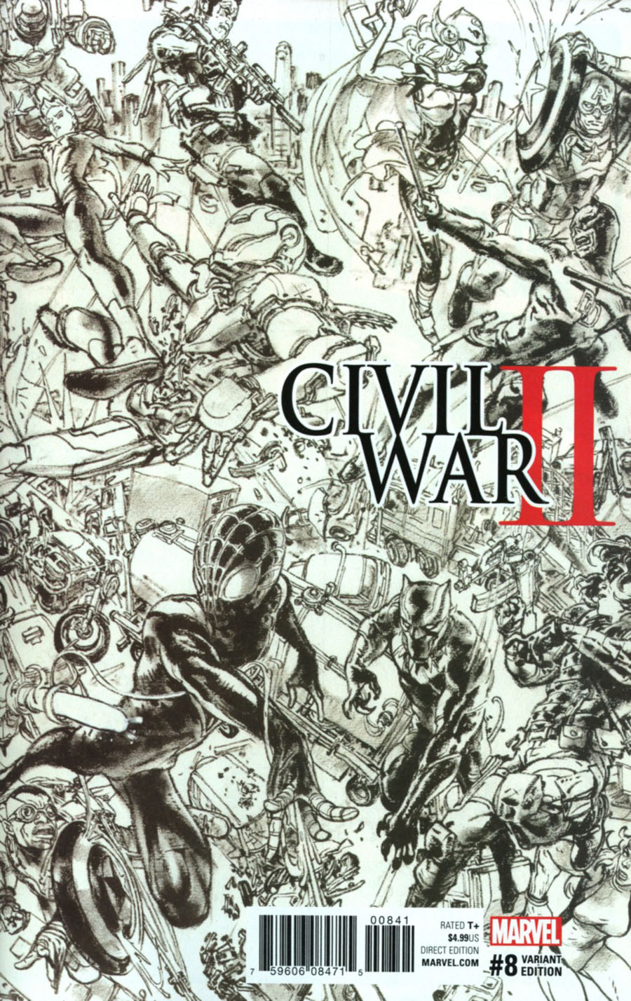 Civil War II #8 Cover D Variant C Cover