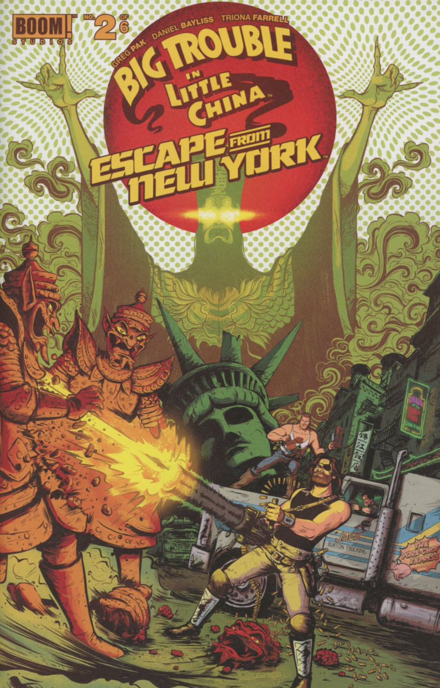 Big Trouble In Little China Escape From New York #2 Cover A Regular Daniel Bayliss Wraparound Cover