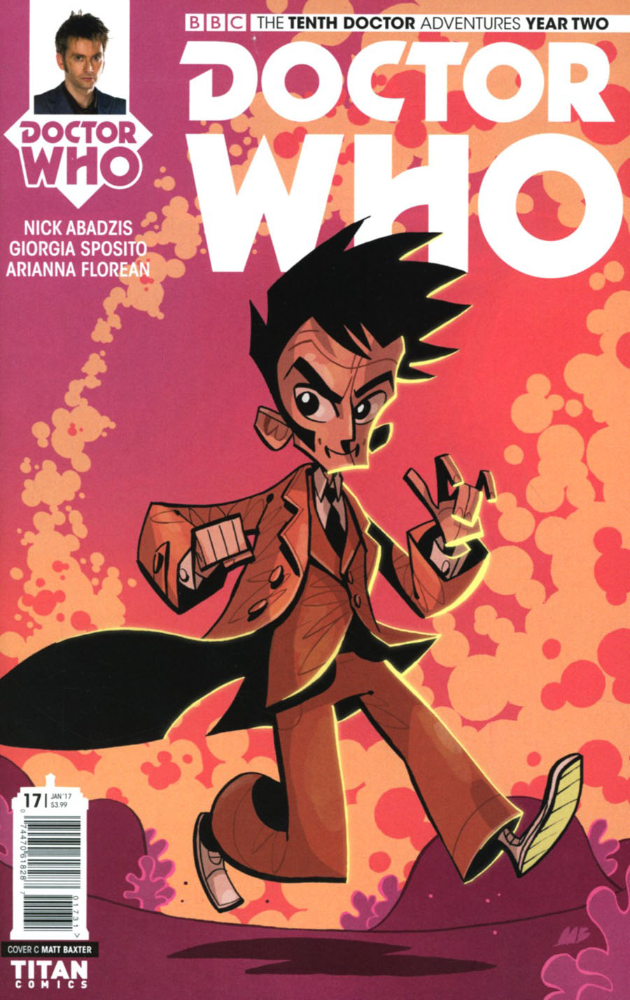 Doctor Who 10th Doctor Year Two #17 Cover C Variant Matt Baxter Cover