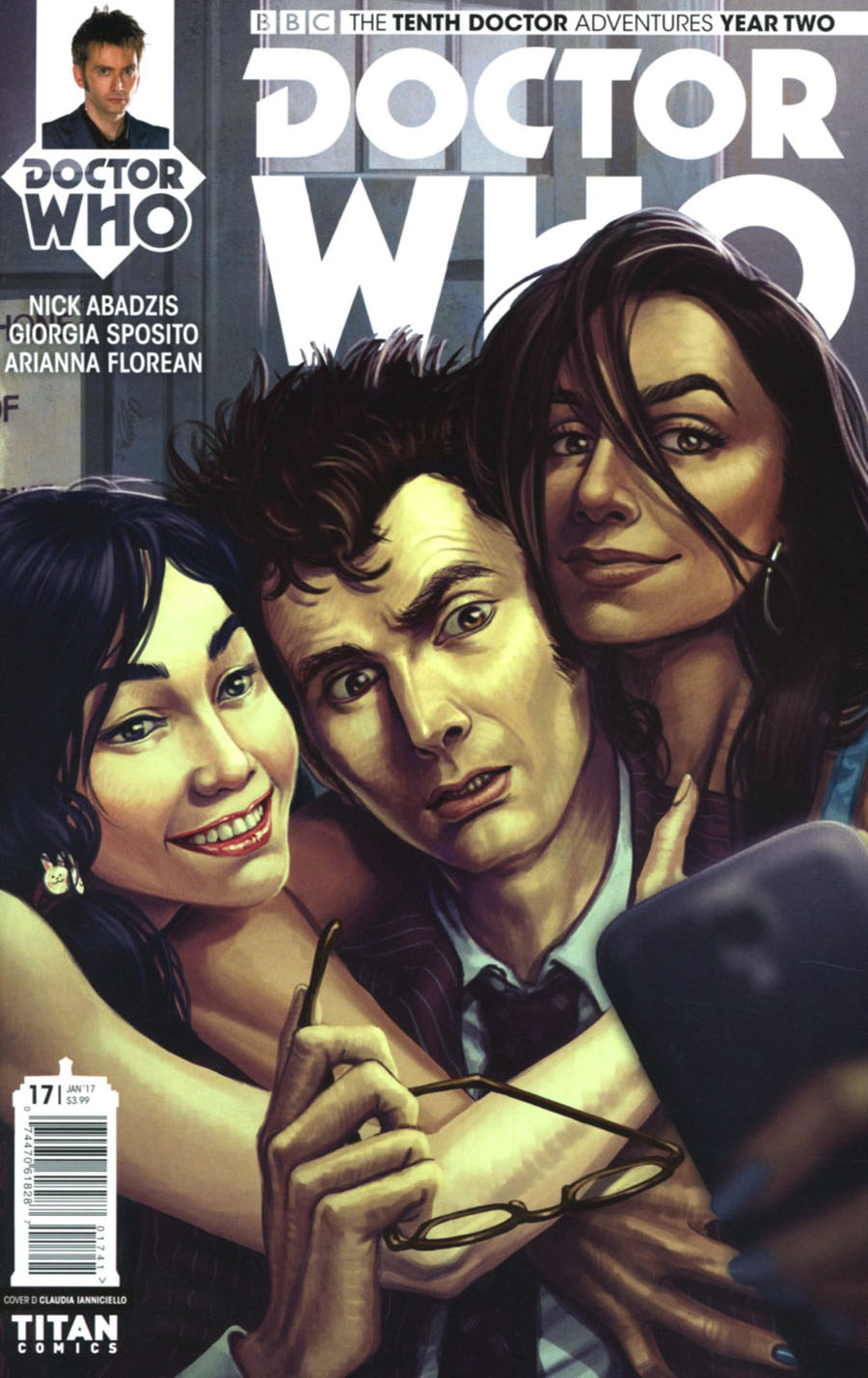 Doctor Who 10th Doctor Year Two #17 Cover D Variant Claudia Ianniciello Cover