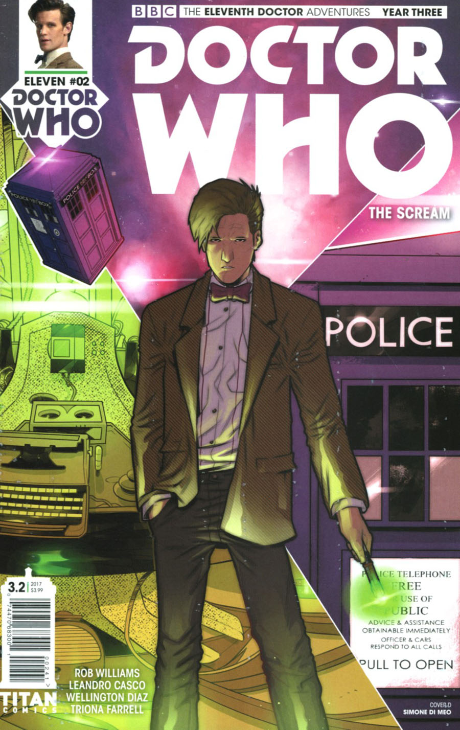 Doctor Who 11th Doctor Year Three #2 Cover D Variant Simone Di Meo Cover