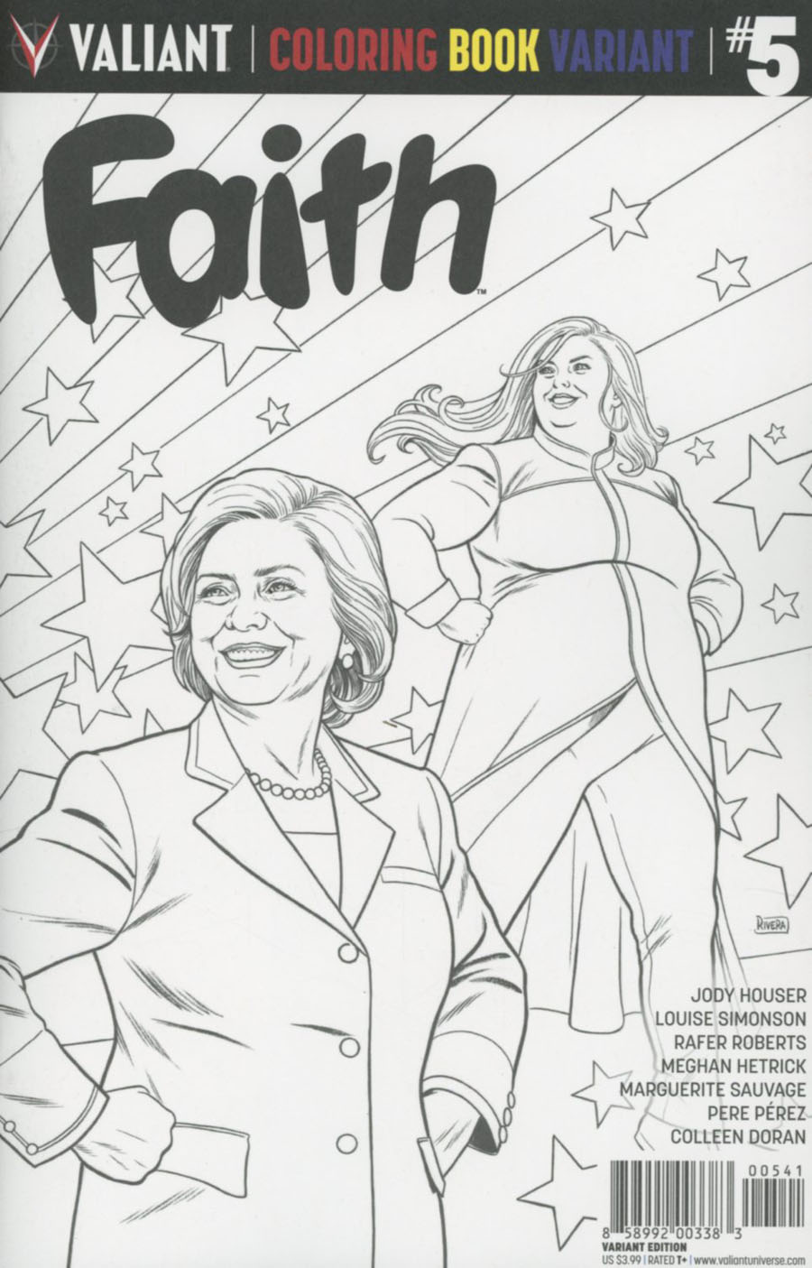 Faith (Valiant Entertainment) Vol 2 #5 Cover D Variant Adult Coloring Book Cover