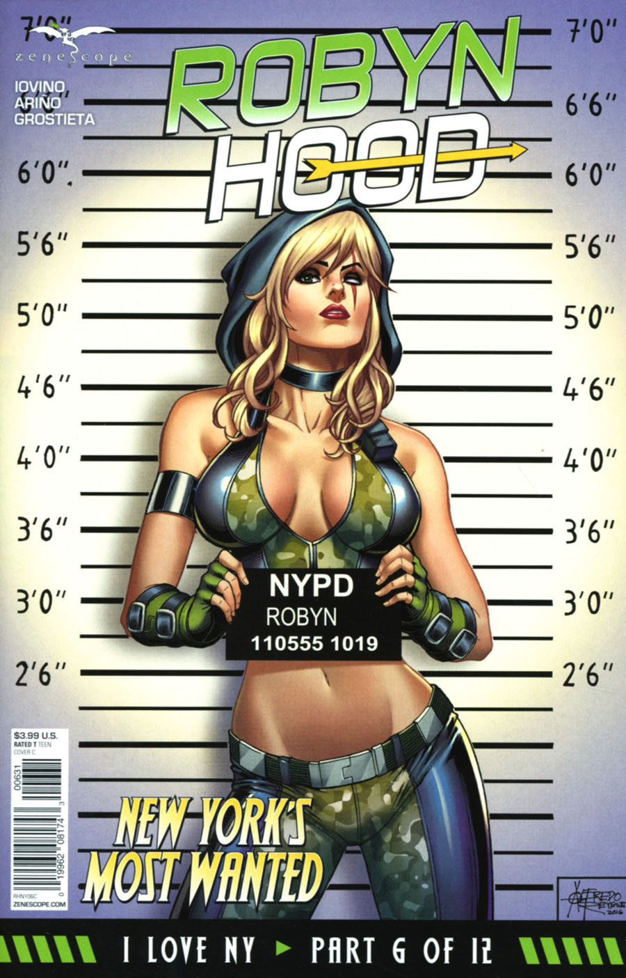 Grimm Fairy Tales Presents Robyn Hood I Love NY #6 Cover C Alfredo Reyes