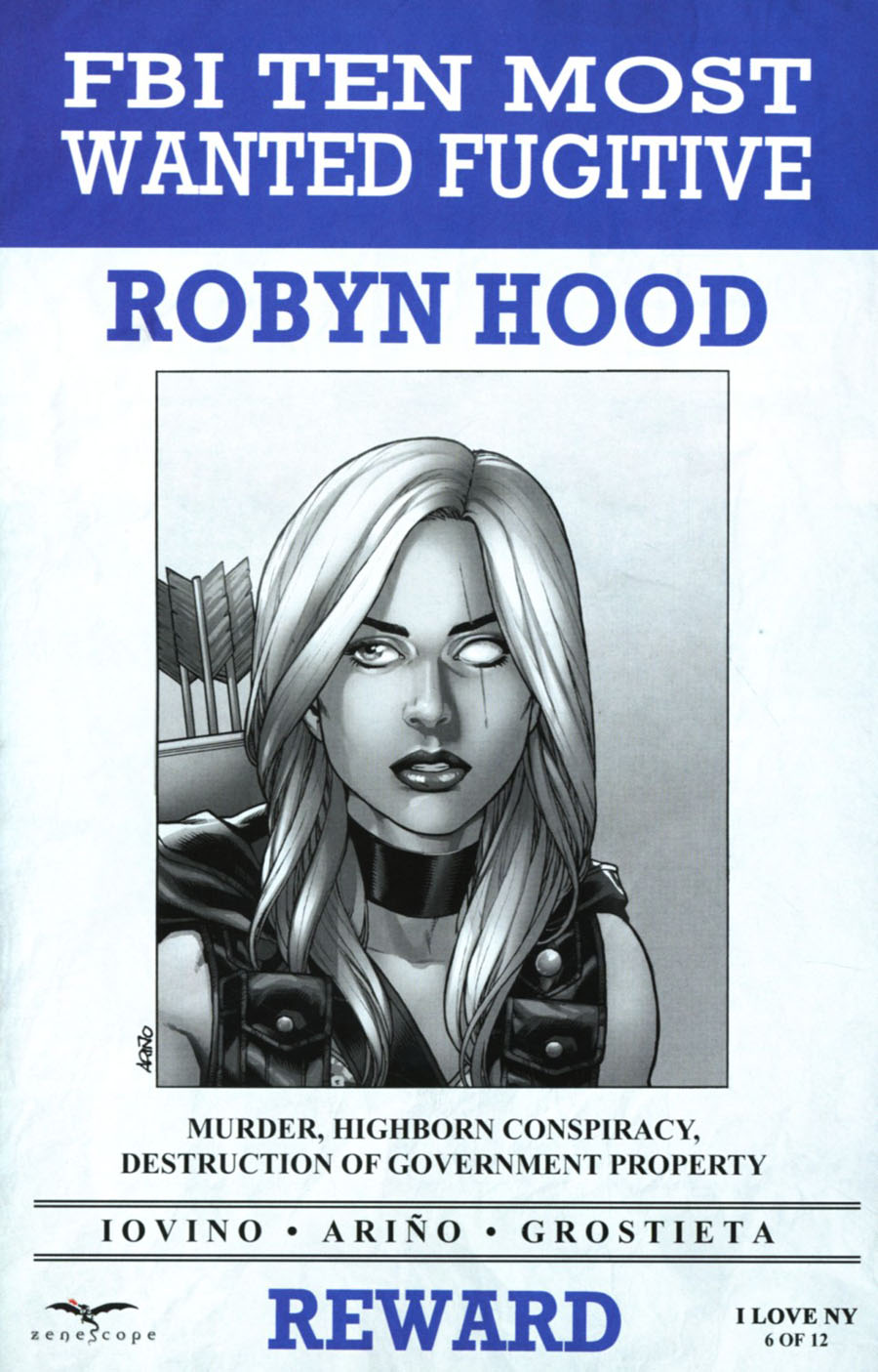 Grimm Fairy Tales Presents Robyn Hood I Love NY #6 Cover D Sergio Arino