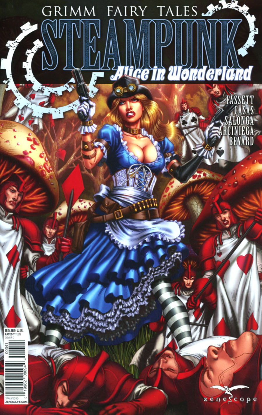 Grimm Fairy Tales Presents Steampunk Alice In Wonderland Cover D Jose Luis