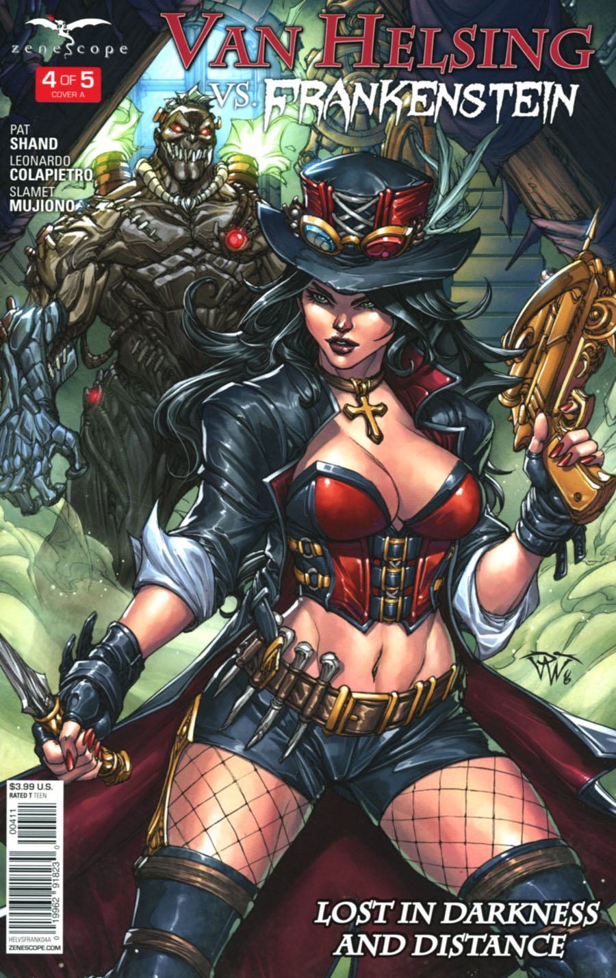 Grimm Fairy Tales Presents Van Helsing vs Frankenstein #4 Cover A Paolo Pantalena