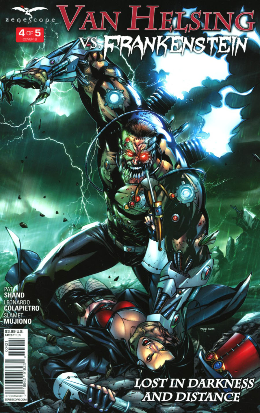 Grimm Fairy Tales Presents Van Helsing vs Frankenstein #4 Cover B David Lorenzo Riveiro