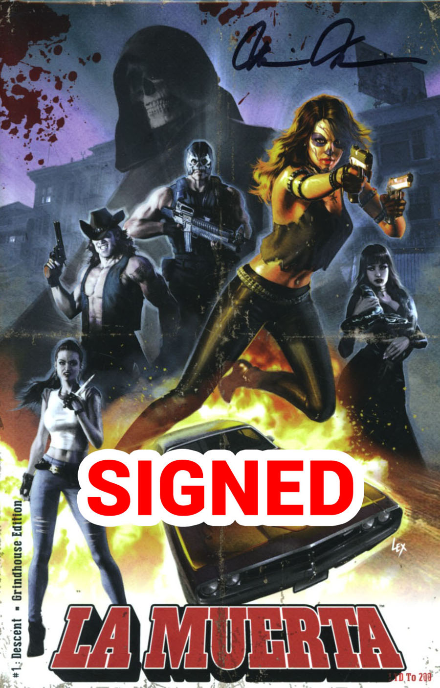 La Muerta Descent #1 Cover G Limited Grindhouse Signed Edition