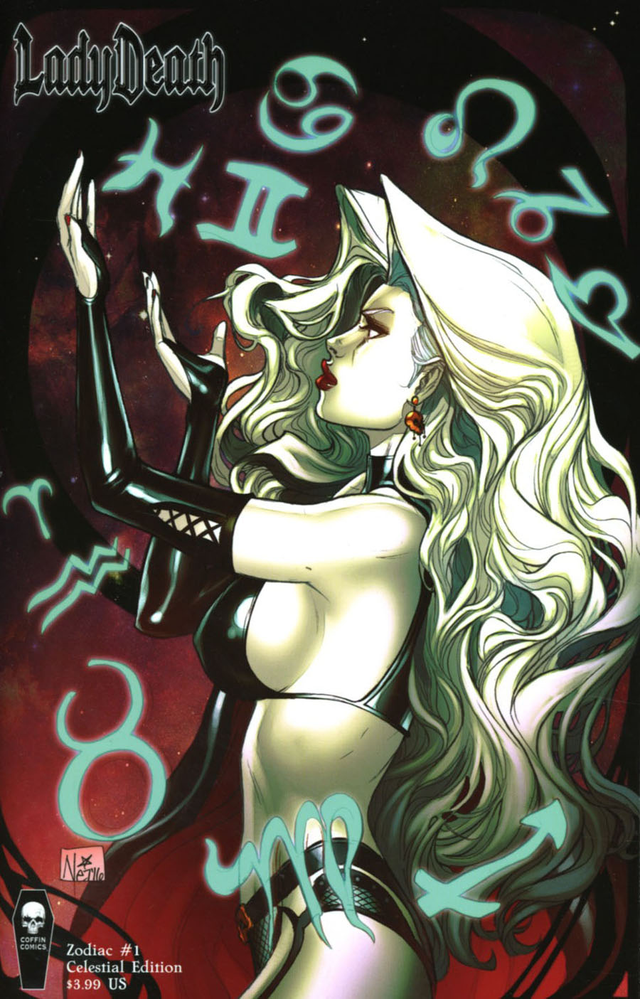 Lady Death Zodiac #1 Cover B Variant Celestial Cover