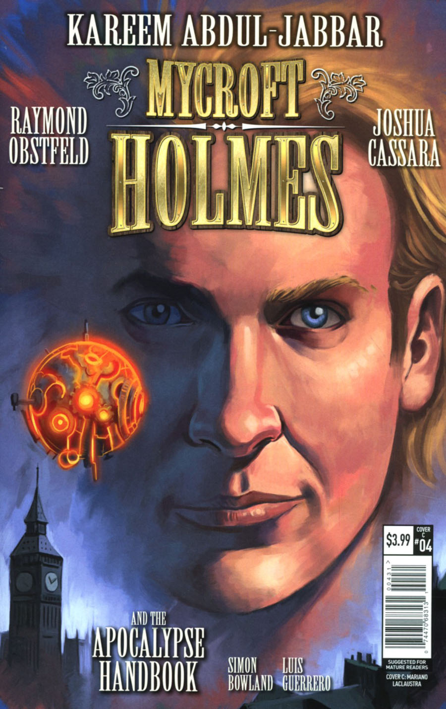 Mycroft Holmes And The Apocalypse Handbook #4 Cover C Variant Mariano Laclaustra Cover