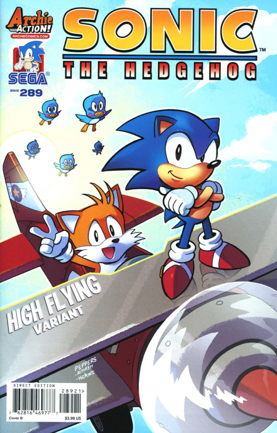 Sonic The Hedgehog Vol 2 #289 Cover B Variant Jamal Peppers High Flying Cover