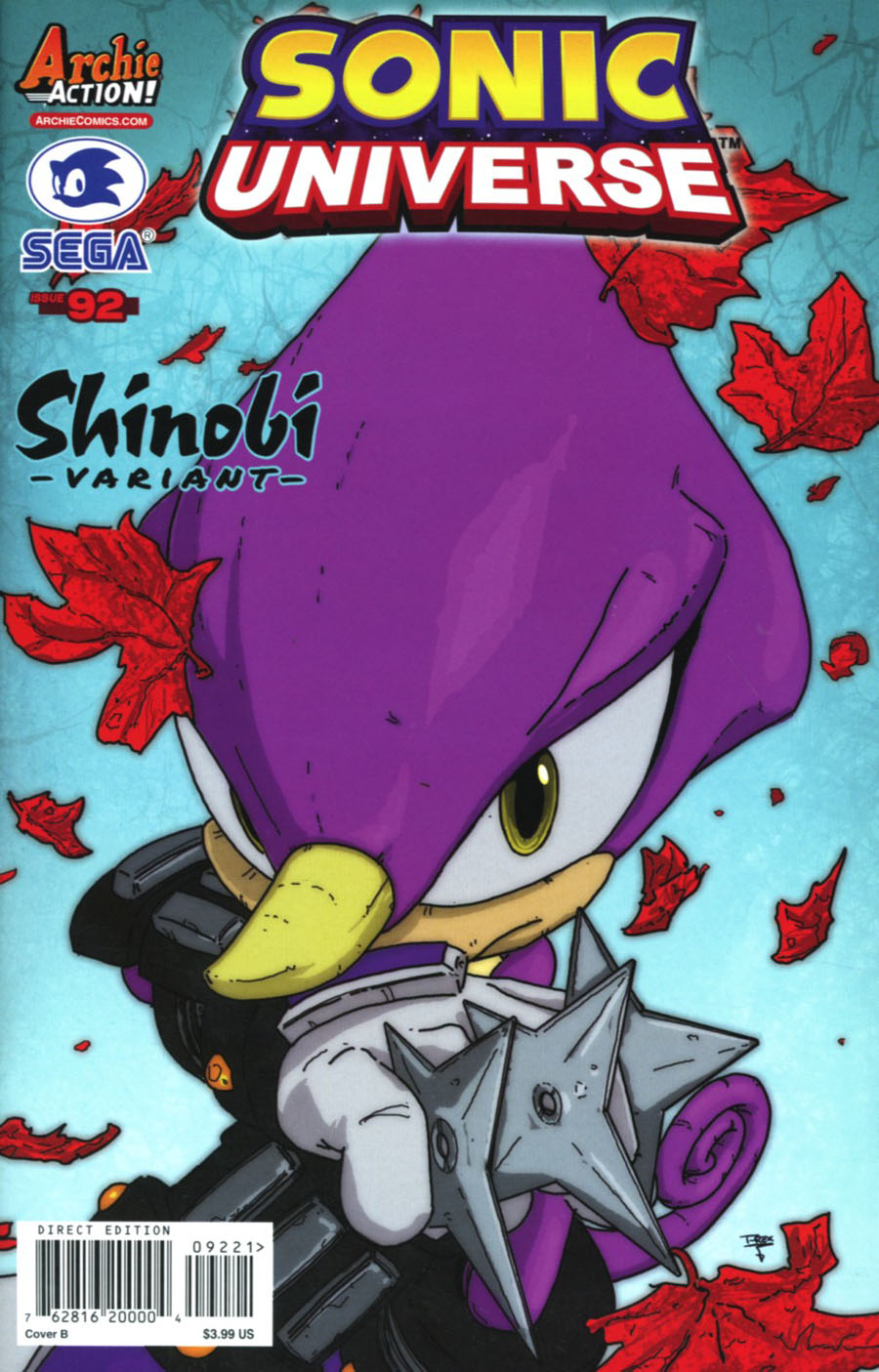 Sonic Universe #92 Cover B Variant T-Rex Shinobi Cover