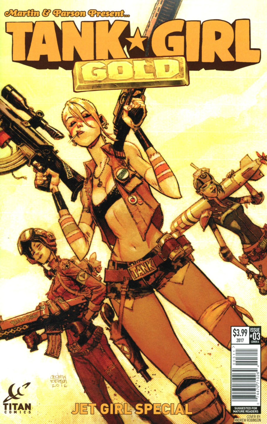 Tank Girl Gold #3 Cover A Regular Andrew Robinson Cover