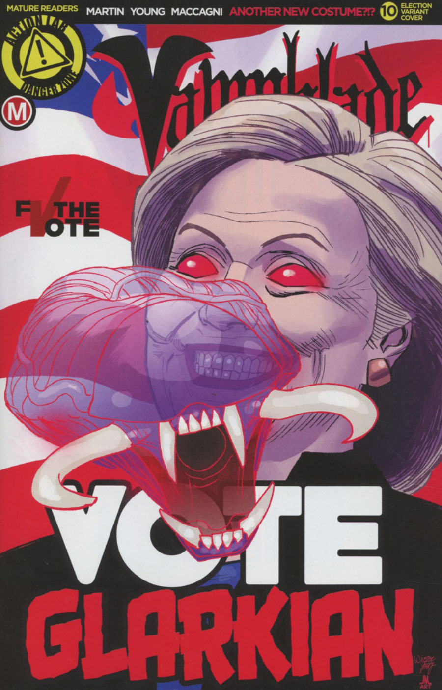 Vampblade #10 Cover E Variant Winston Young Election Cover