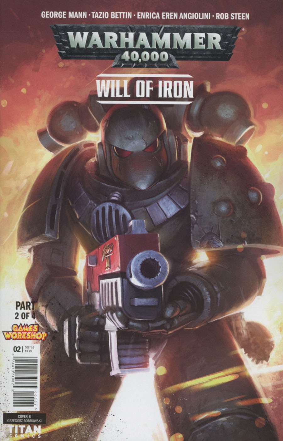 Warhammer 40000 Will Of Iron #2 Cover B Variant Greg Bobrowski Cover