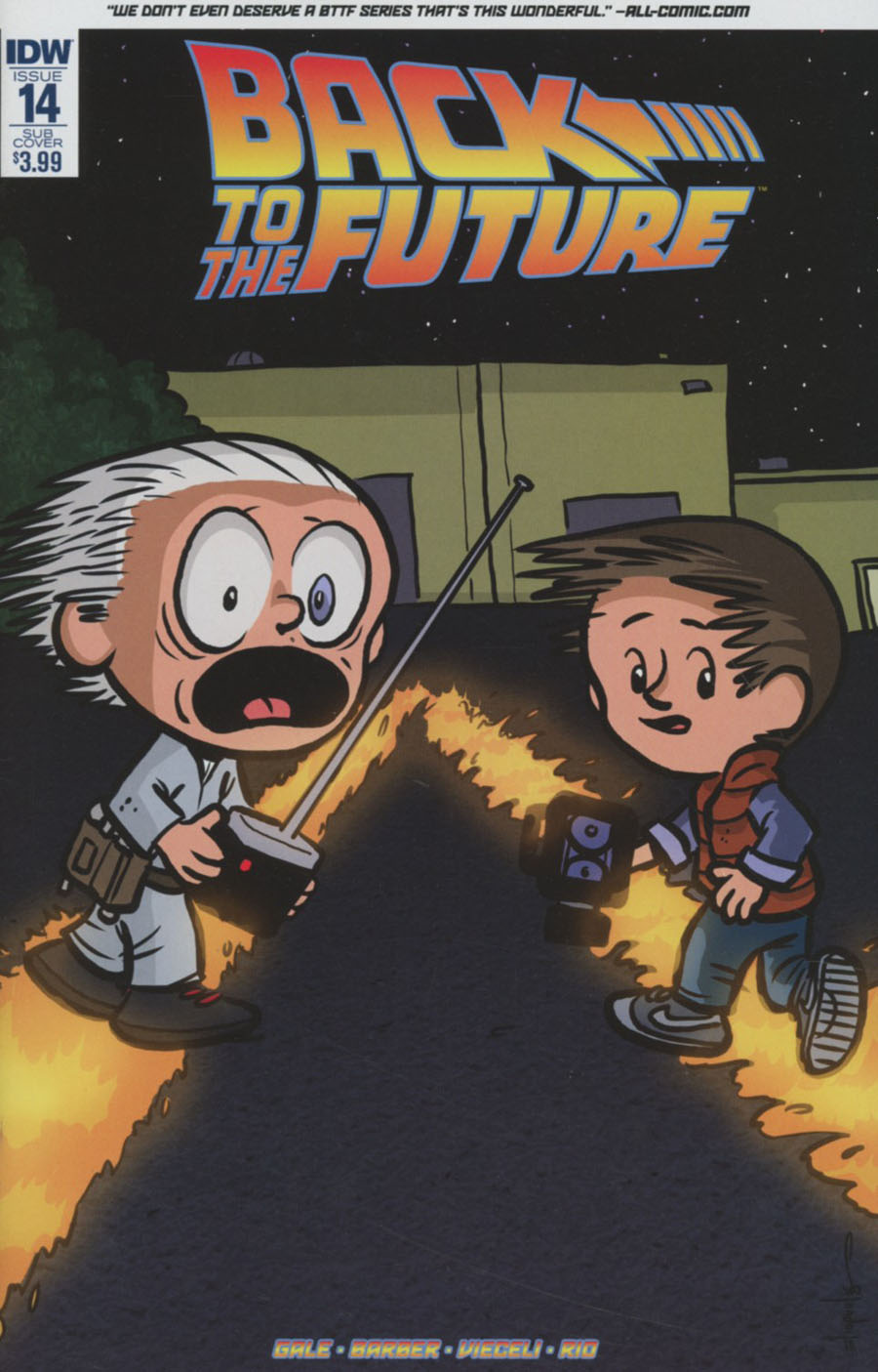 Back To The Future Vol 2 #14 Cover B Variant Chris Eliopoulos Subscription Cover