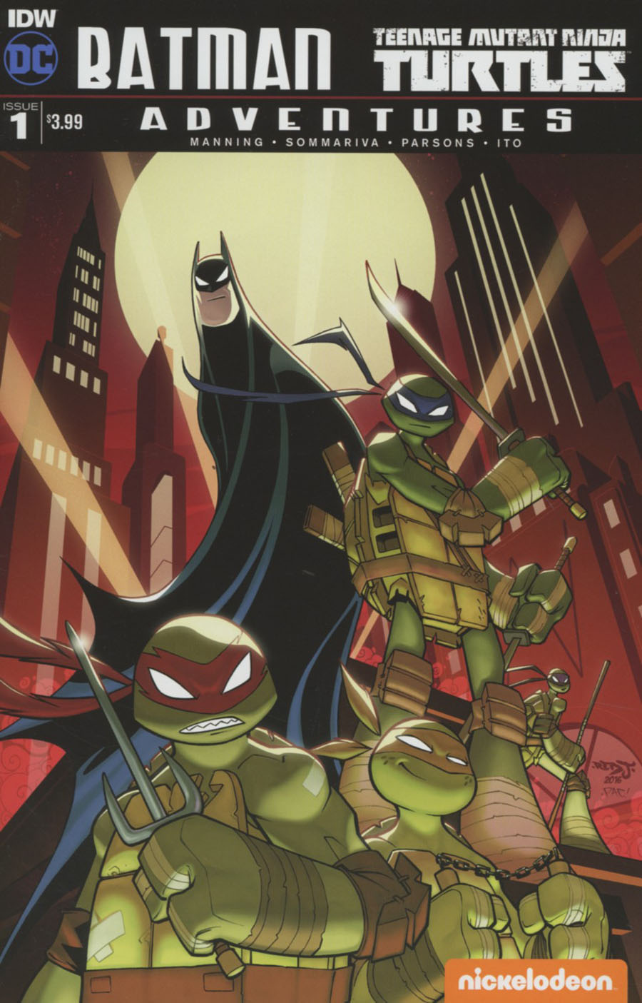 Batman Teenage Mutant Ninja Turtles Adventures #1 Cover A 1st Ptg Regular Jon Sommariva Cover
