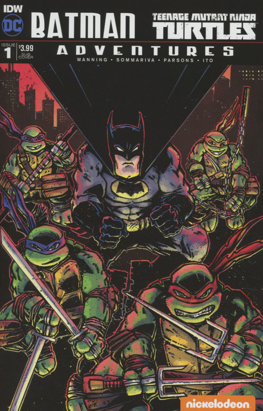 Batman Teenage Mutant Ninja Turtles Adventures #1 Cover C Variant Kevin Eastman Subscription Cover
