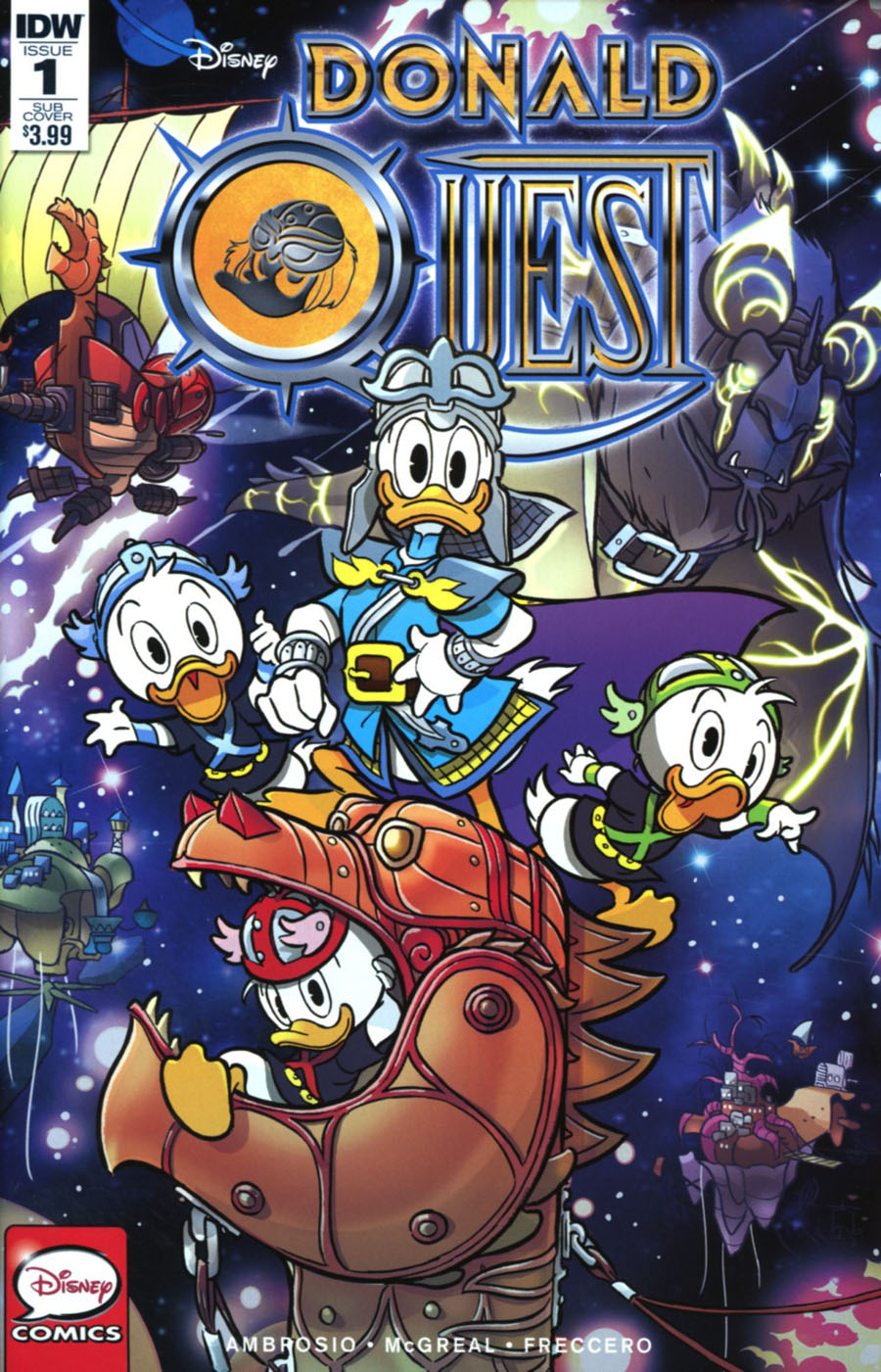 Donald Quest #1 Cover B Variant Andrea Freccero Subscription Cover