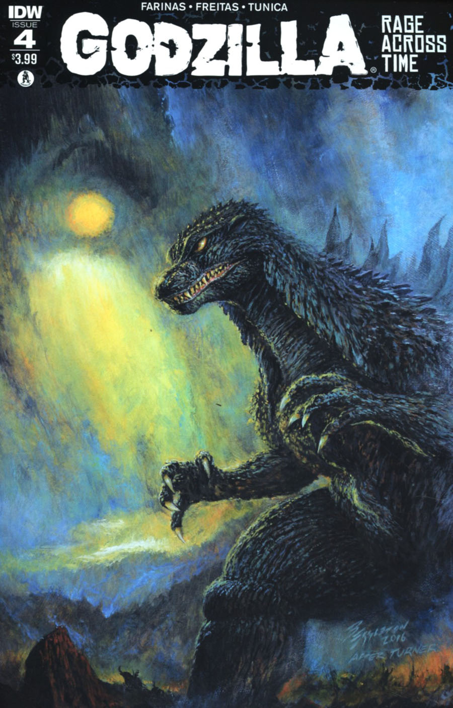 Godzilla Rage Across Time #4 Cover A Regular Bob Eggleton Cover