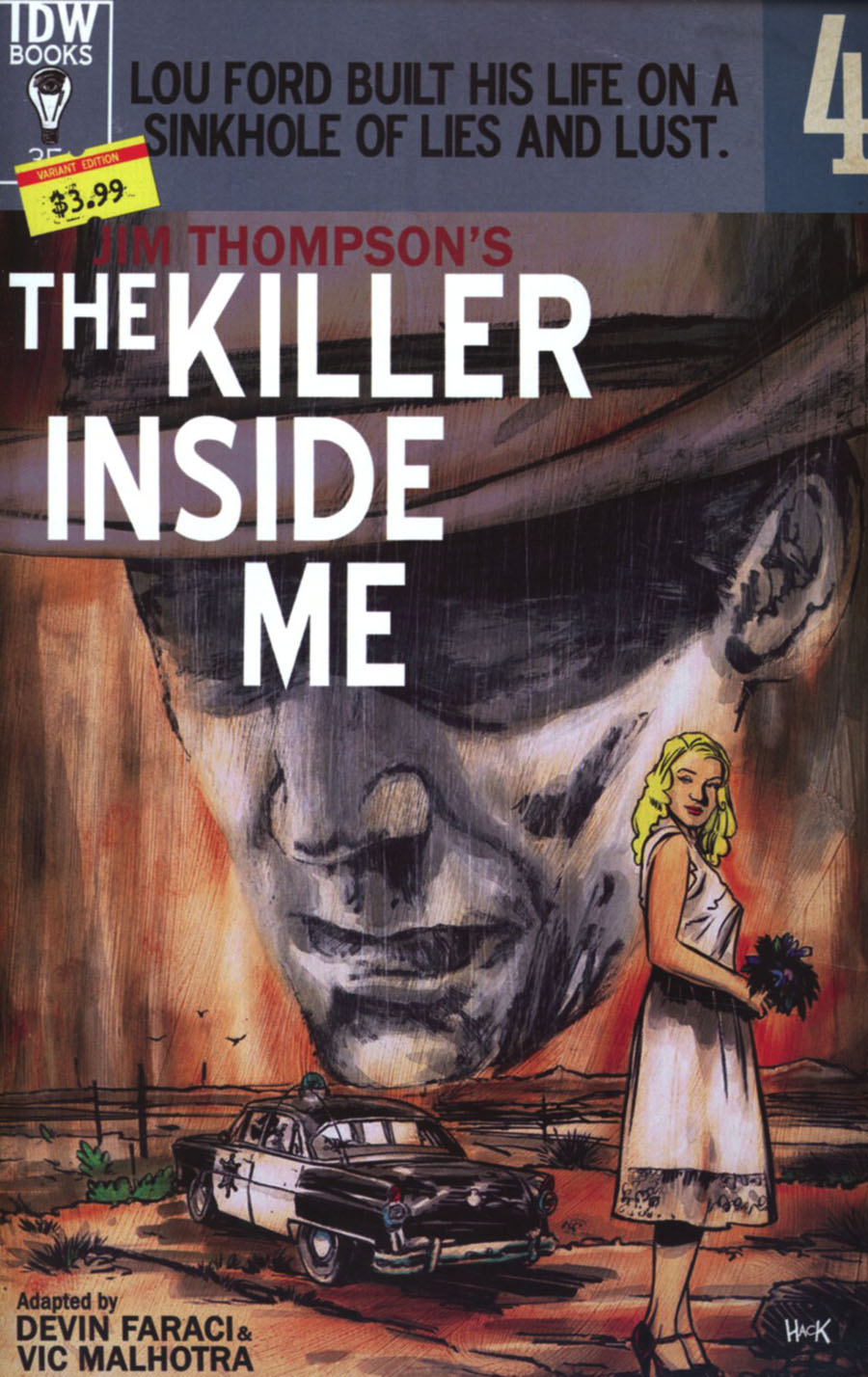 Jim Thompsons Killer Inside Me #4 Cover B Variant Robert Hack Subscription Cover