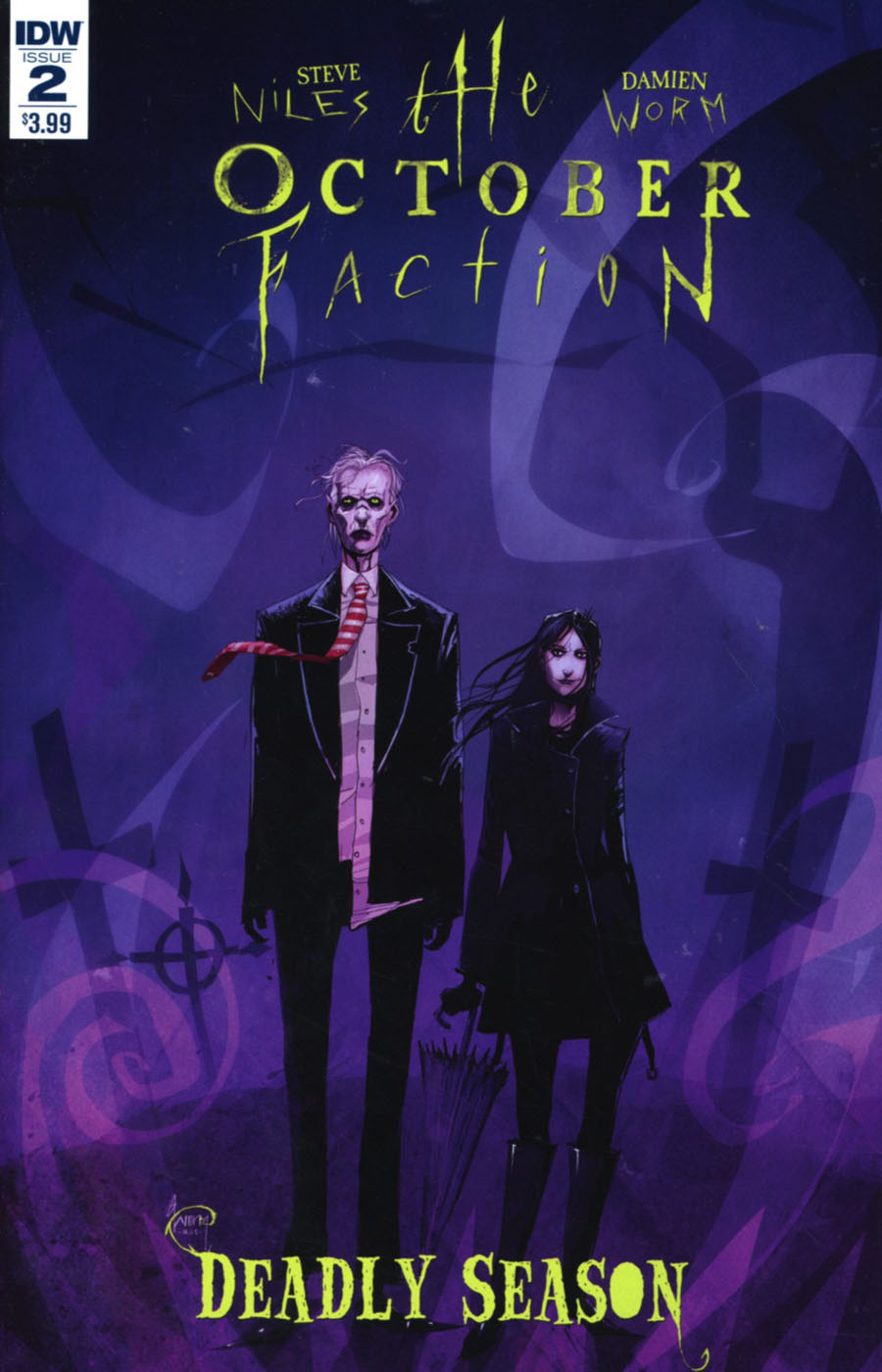 October Faction Deadly Season #2 Cover A Regular Damien Worm Cover