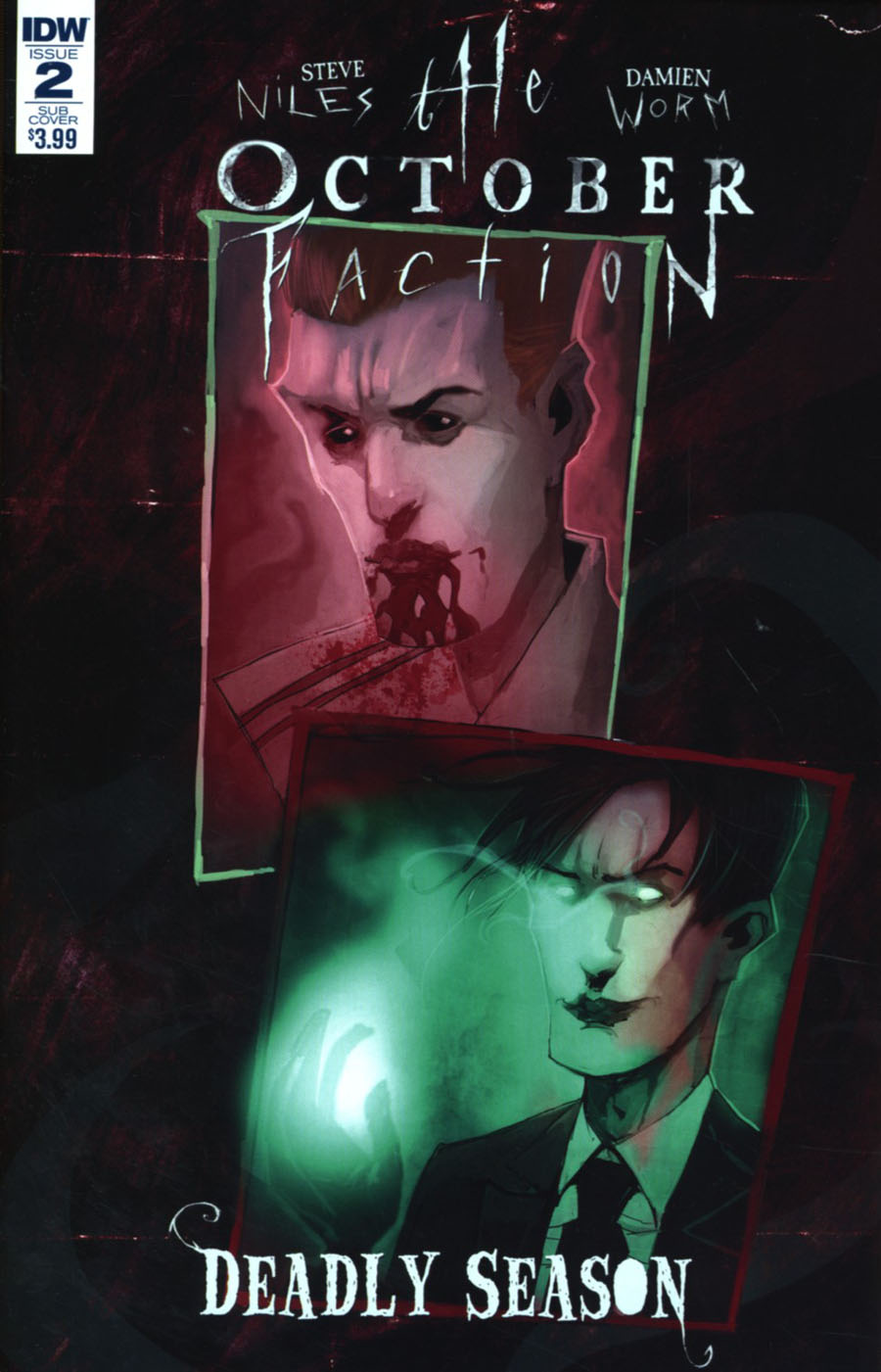 October Faction Deadly Season #2 Cover B Variant Damien Worm Subscription Cover