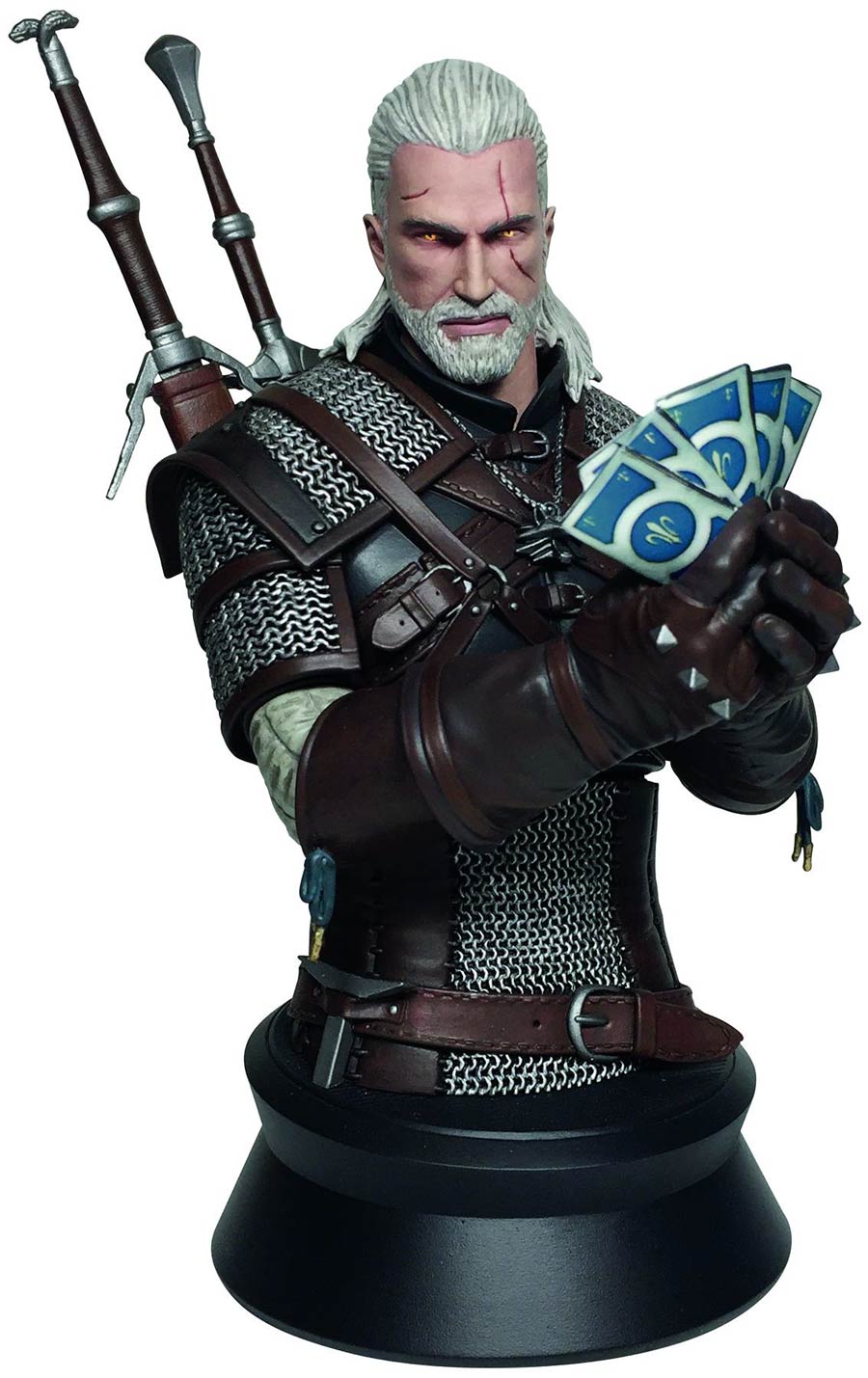 Witcher 3 Wild Hunt Bust - Geralt Playing Gwent