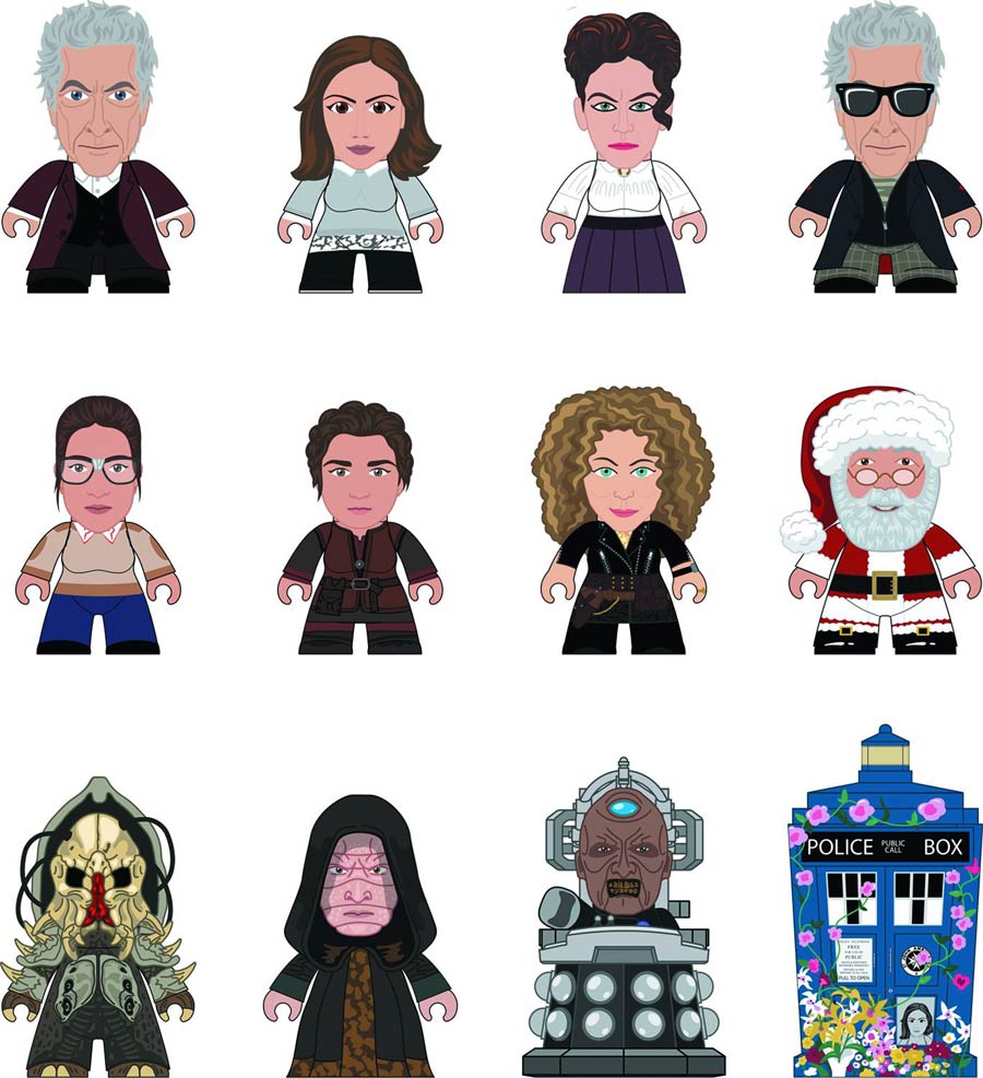 Doctor Who Titans Mini Figure Series 8 Heaven Sent & Hell Bent Blind Mystery Box 20-Piece Display