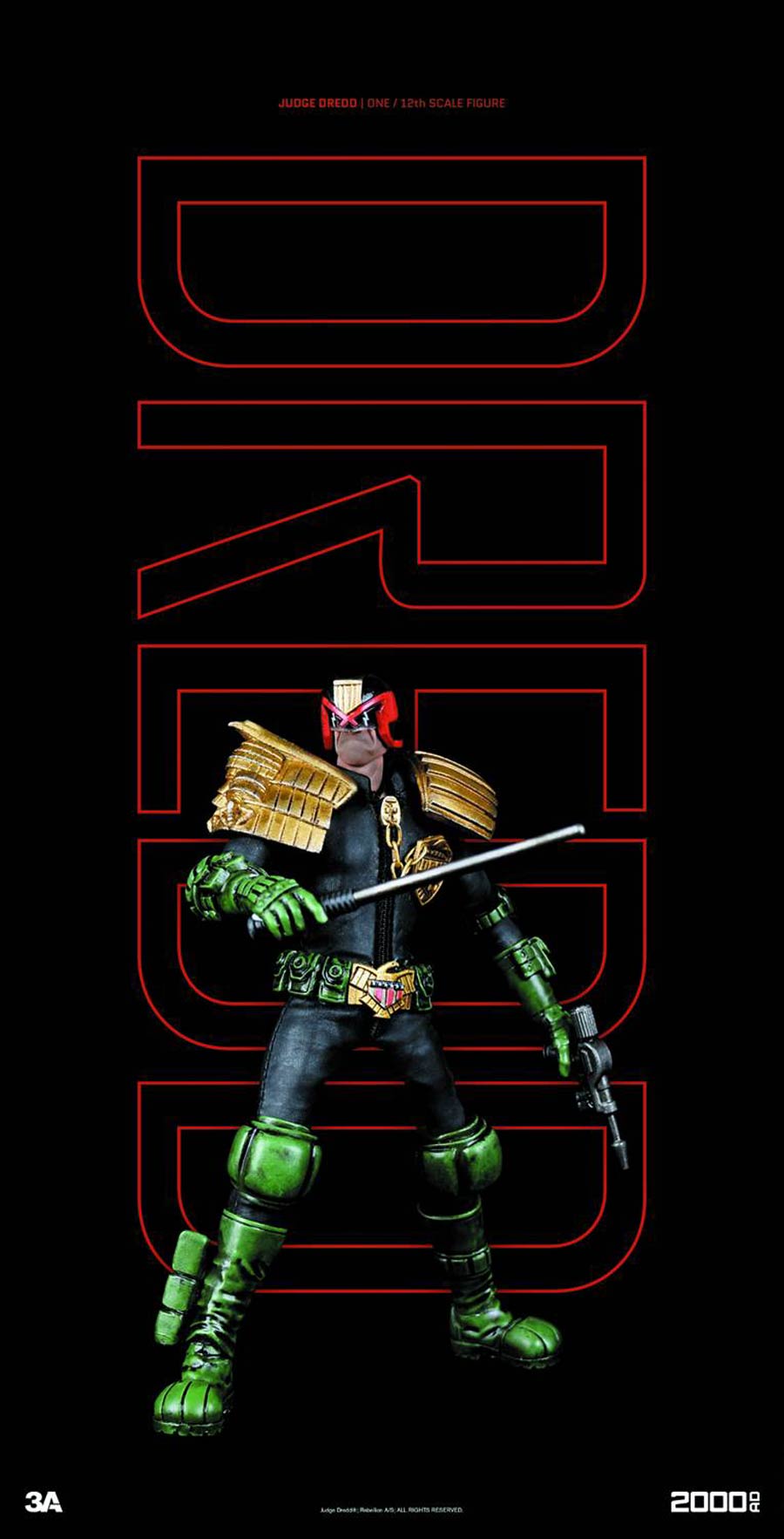 2000 AD Judge Dredd 1/12 Scale Action Figure