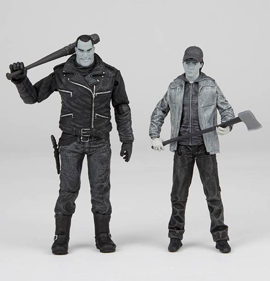 Walking Dead Negan & Glenn Black & White 2-Pack Action Figure