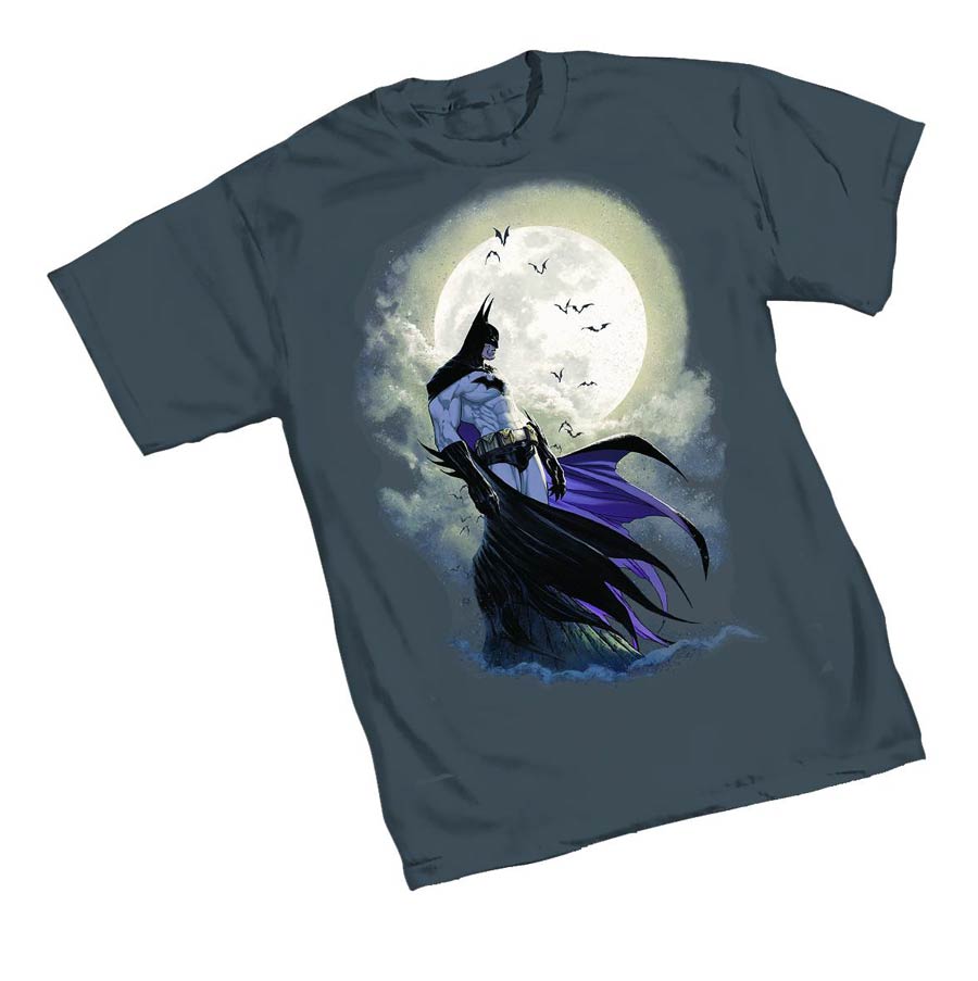 Batman Moon By Michael Turner T-Shirt Large