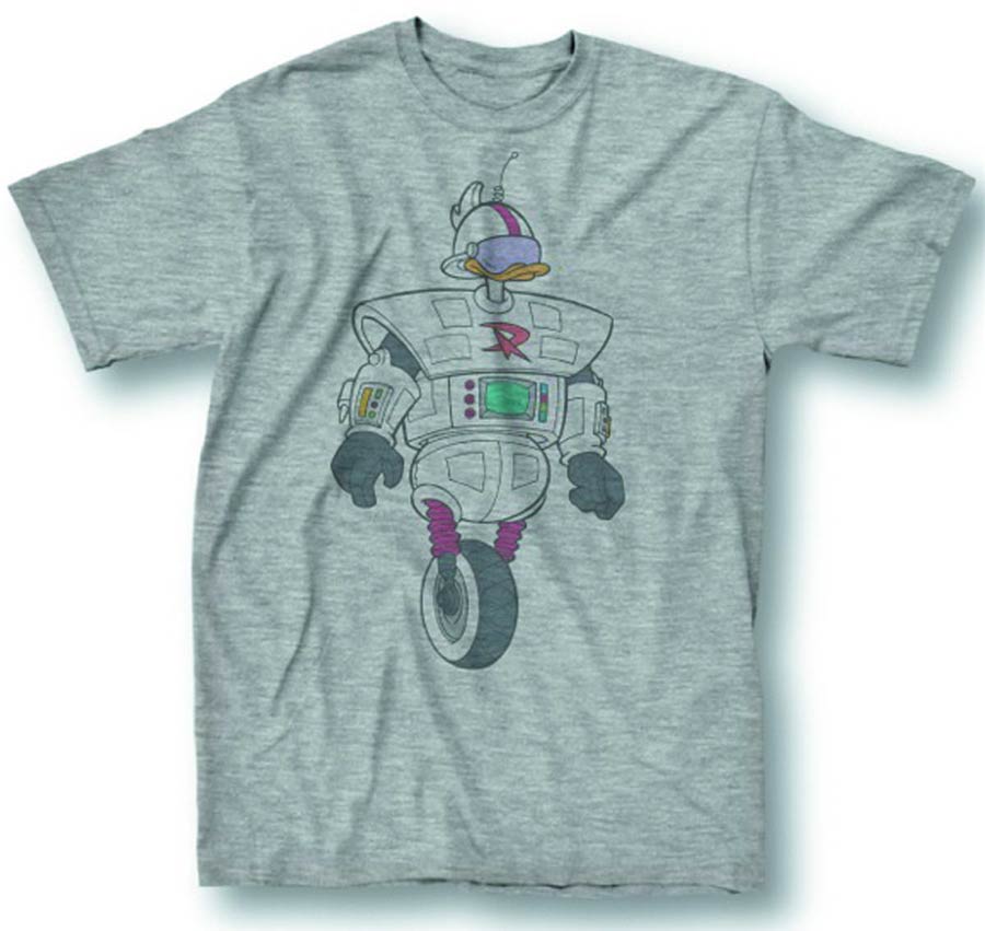 Ducktales Gizmo Duck Grey Heather T-Shirt Large