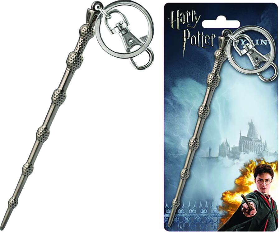 Harry Potter Wand Pewter Keyring - Albus Dumbledore