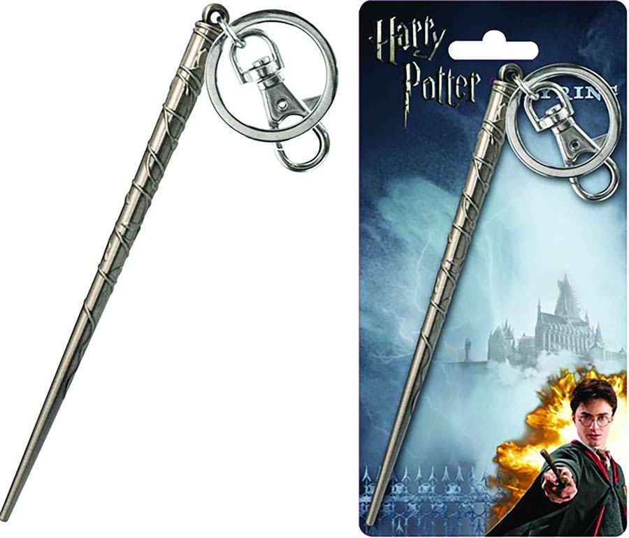 Harry Potter Wand Pewter Keyring - Hermione Granger