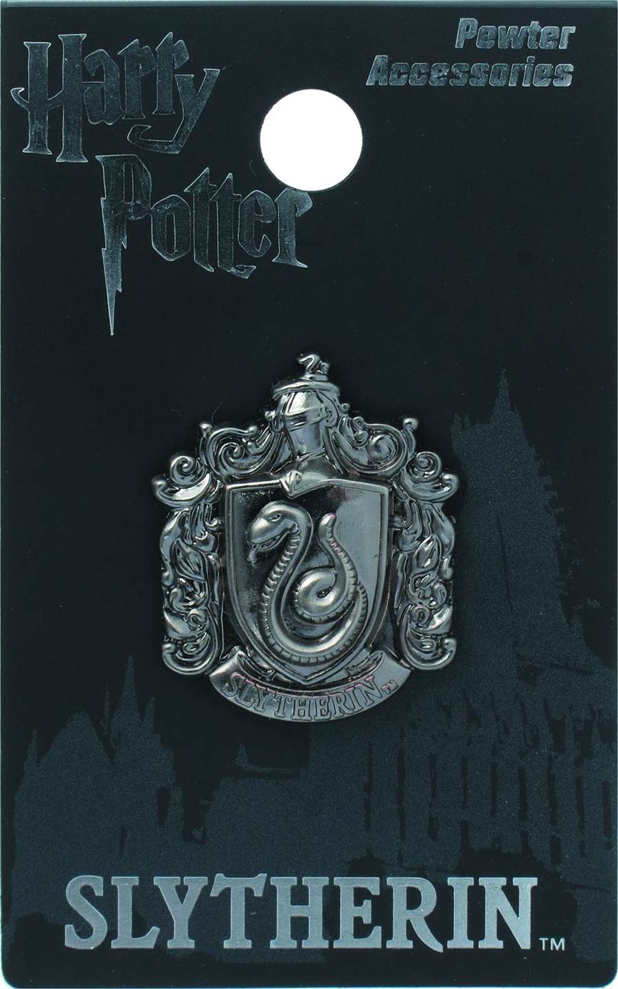 Harry Potter Crest Pewter Lapel Pin - Slytherin
