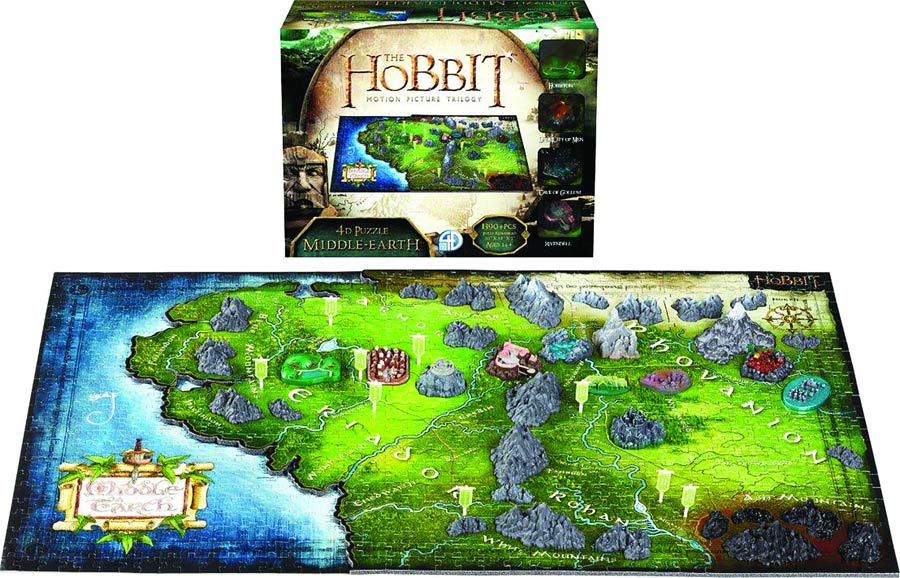 4D Cityscape Hobbit Middle-Earth Puzzle
