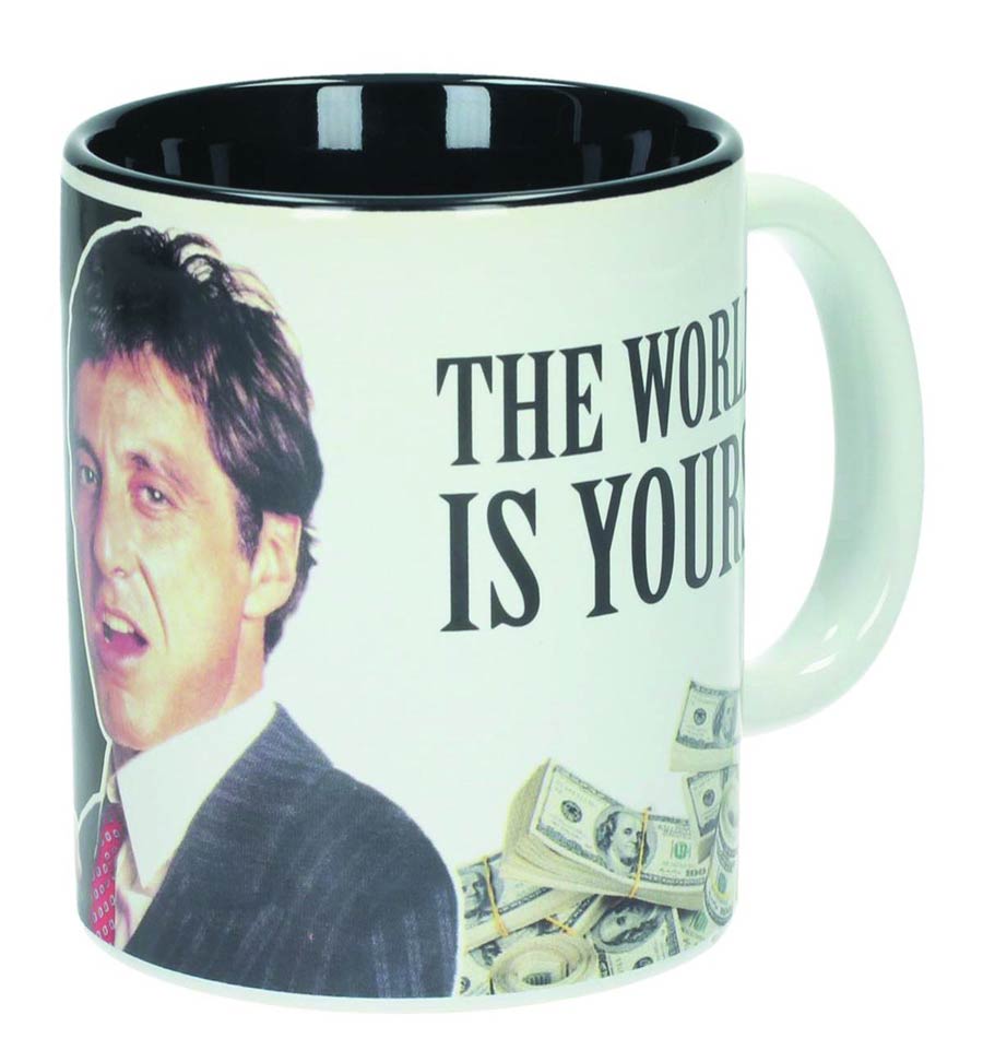 Scarface Ceramic Mug - The World Is Yours White
