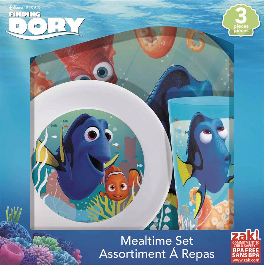 Finding Dory Plate Bowl & Tumbler 3-Piece Window Box Set