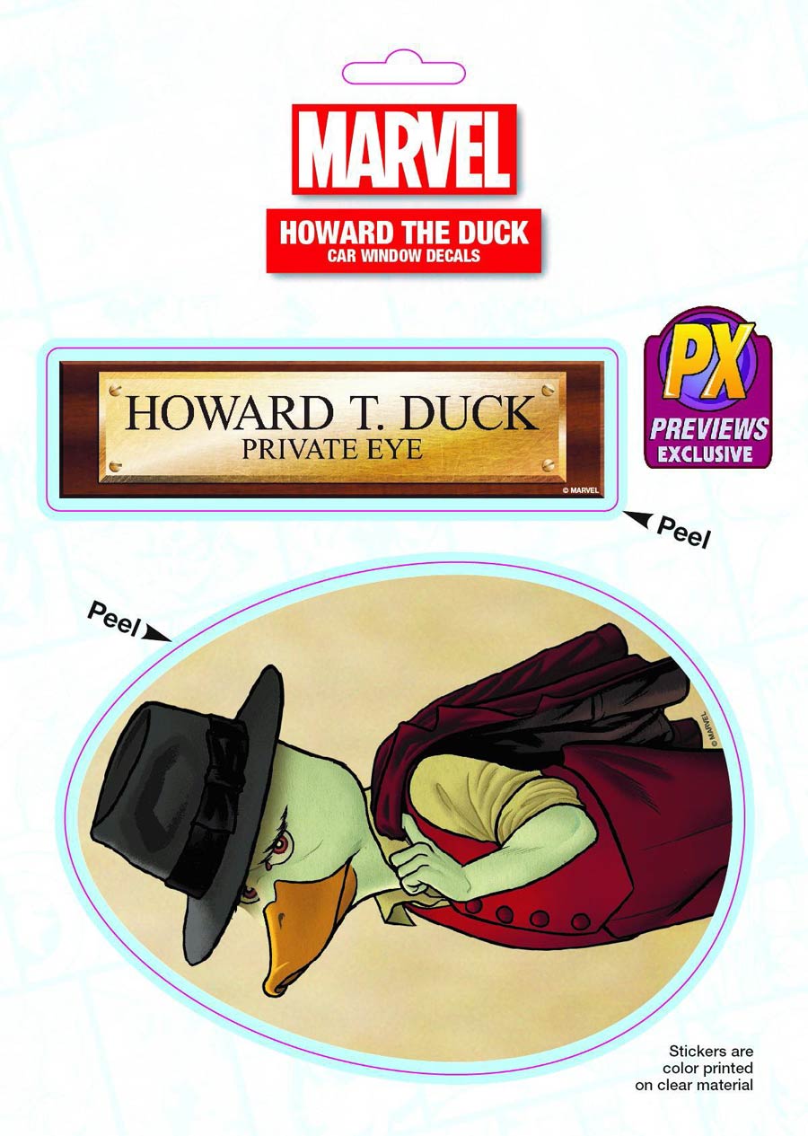 Howard The Duck Previews Exclusive Decal