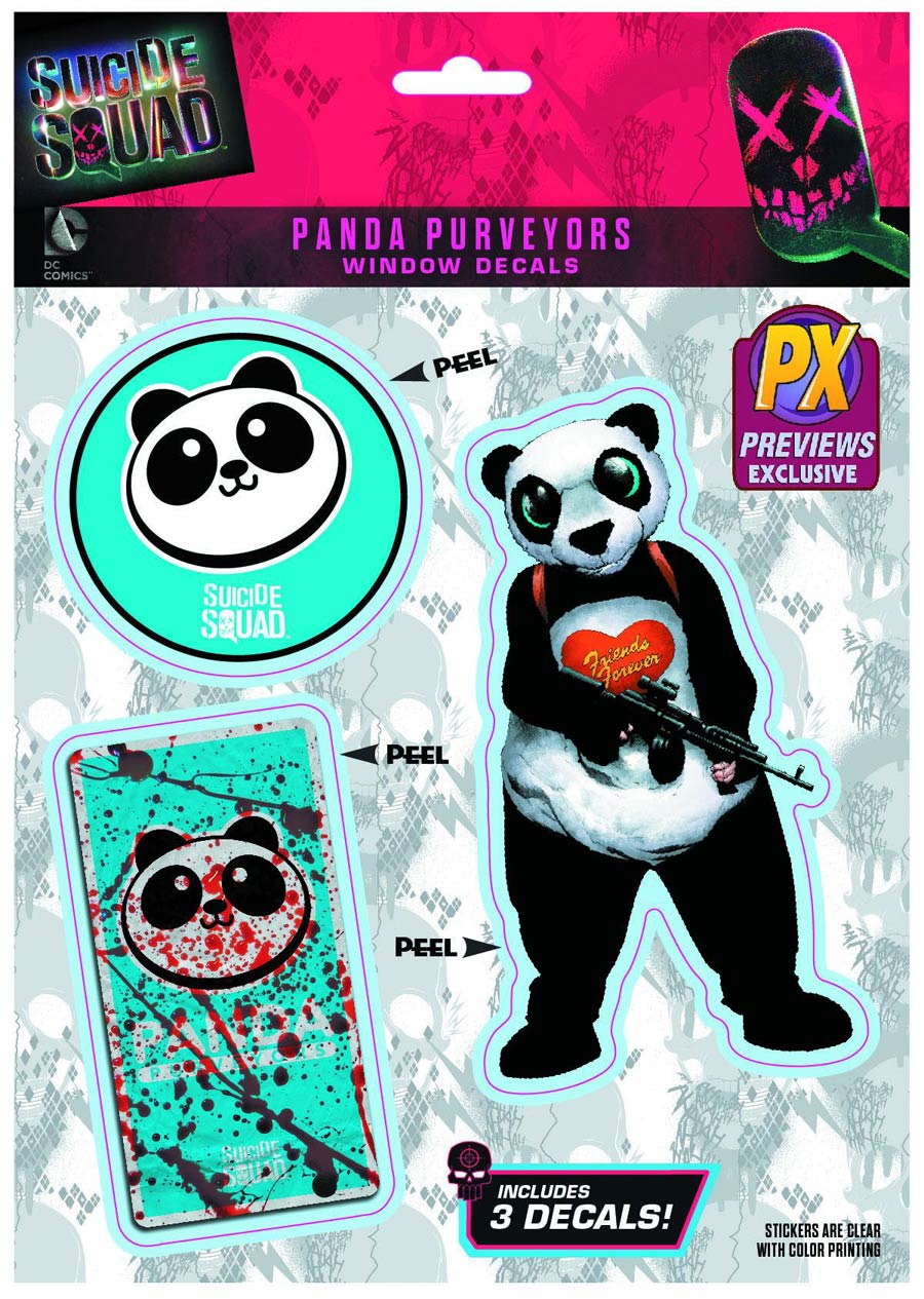Suicide Squad Movie Previews Exclusive Logo Decal - Pandaman