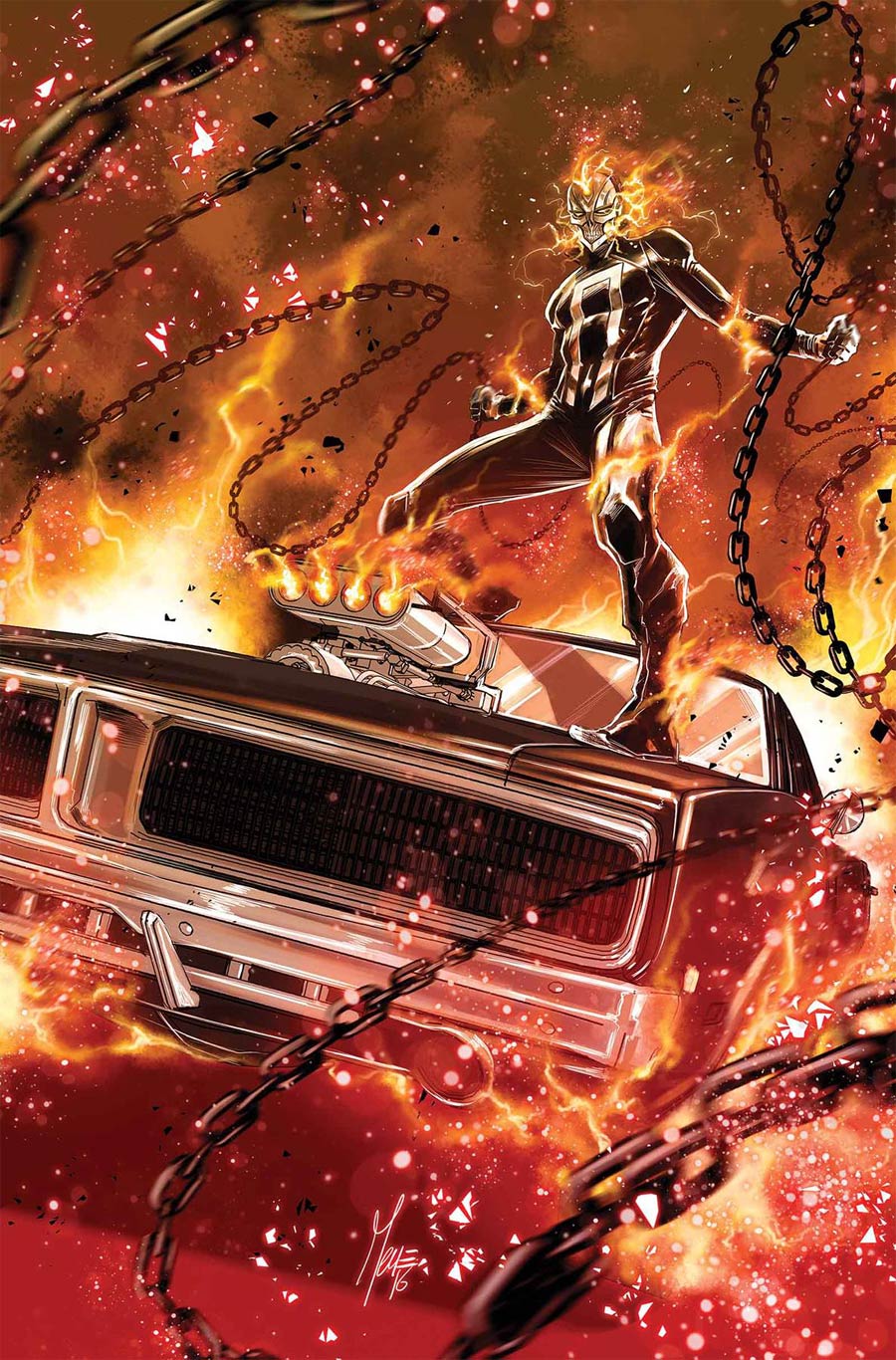 Ghost Rider Vol 7 #1 By Marco Checchetto Poster
