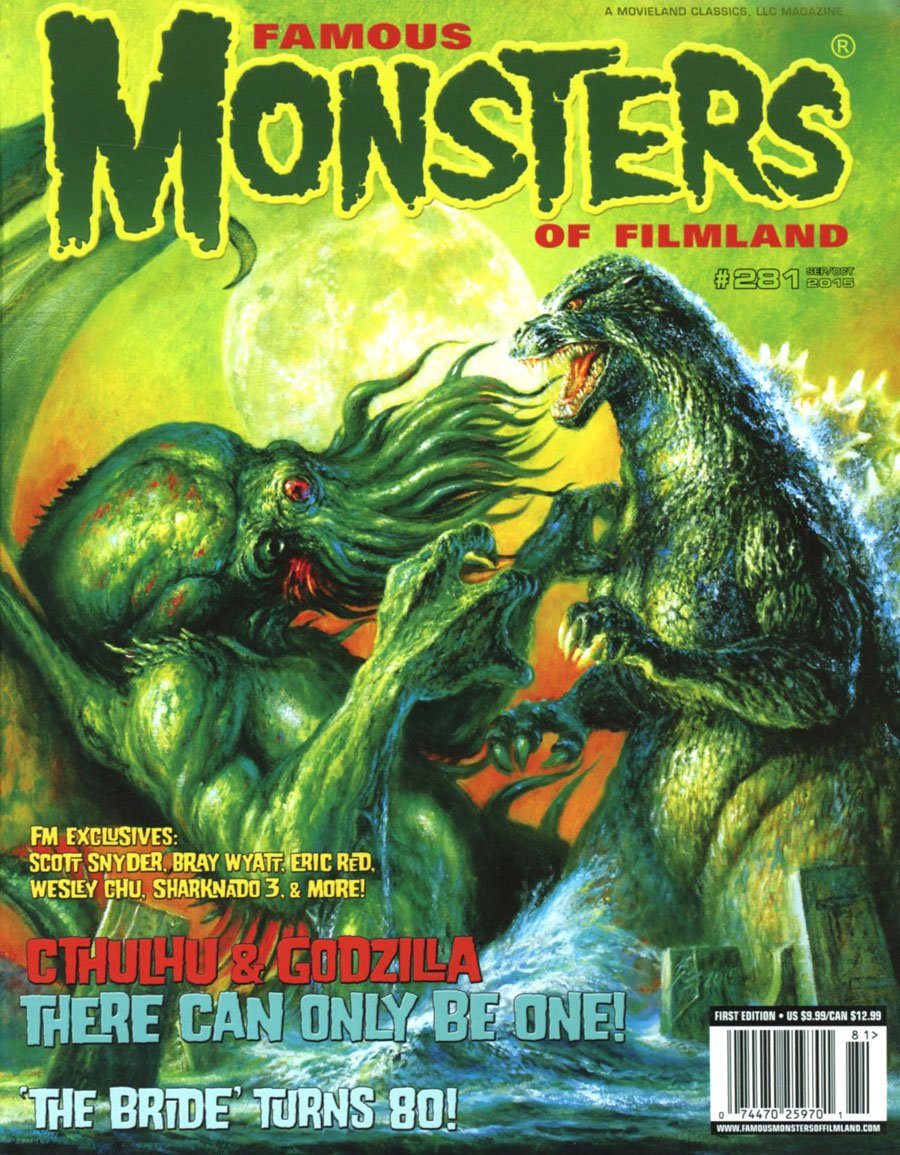 Famous Monsters Of Filmland #281 Variant Godzilla vs Cthulhu Cover