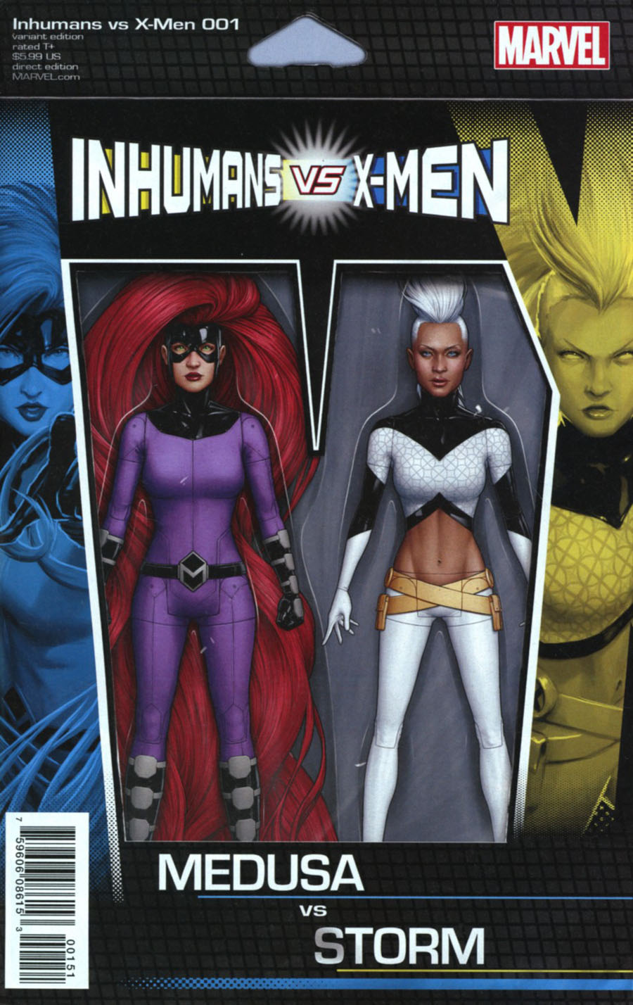 Inhumans vs X-Men #1 Cover F Variant John Tyler Christopher Action Figure Cover