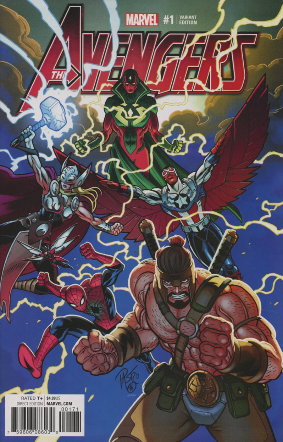 Avengers Vol 6 #1 Cover E Variant Lorenzo Pastovicchio Cover (Marvel Now Tie-In)