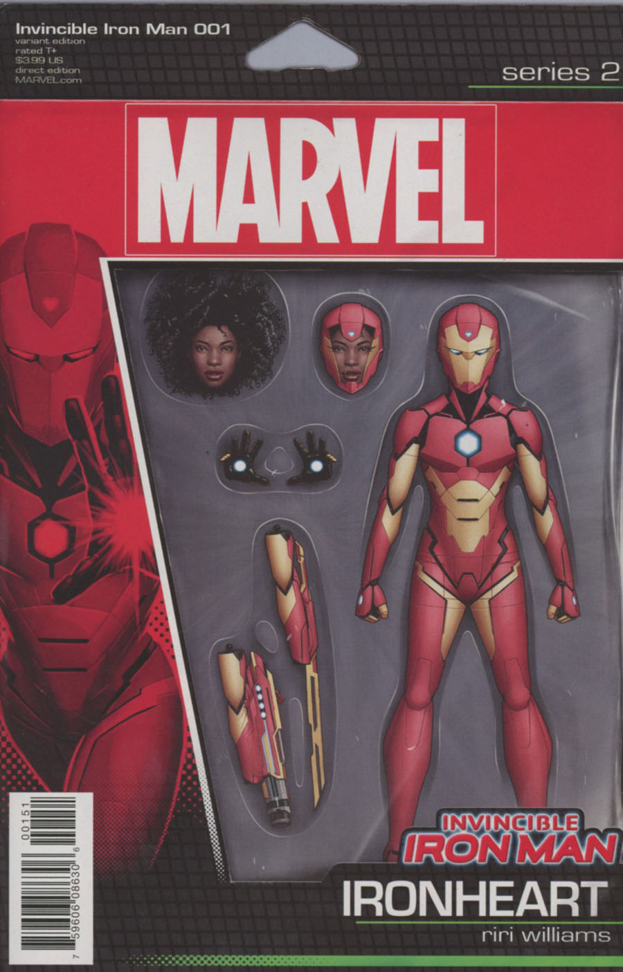 Invincible Iron Man Vol 3 #1 Cover D Variant John Tyler Christopher Riri Action Figure Cover (Marvel Now Tie-In)