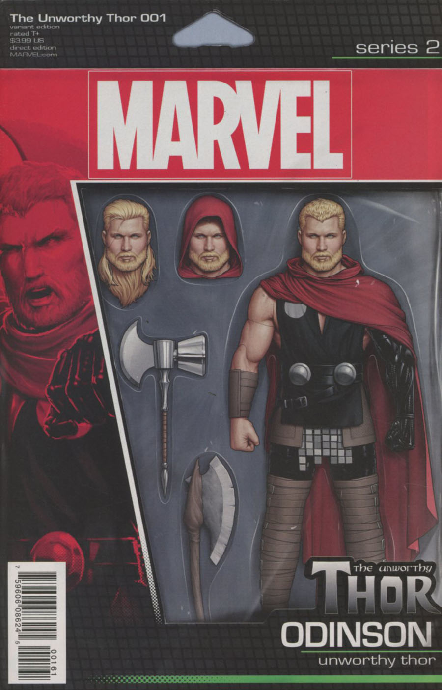 Unworthy Thor #1 Cover D Variant John Tyler Christopher Odinson Action Figure Cover (Marvel Now Tie-In)