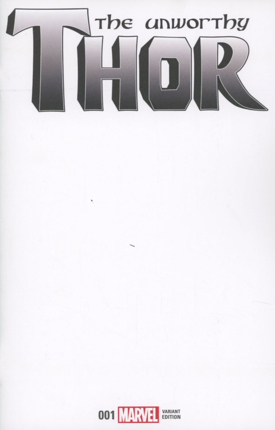 Unworthy Thor #1 Cover C Variant Blank Cover (Marvel Now Tie-In)