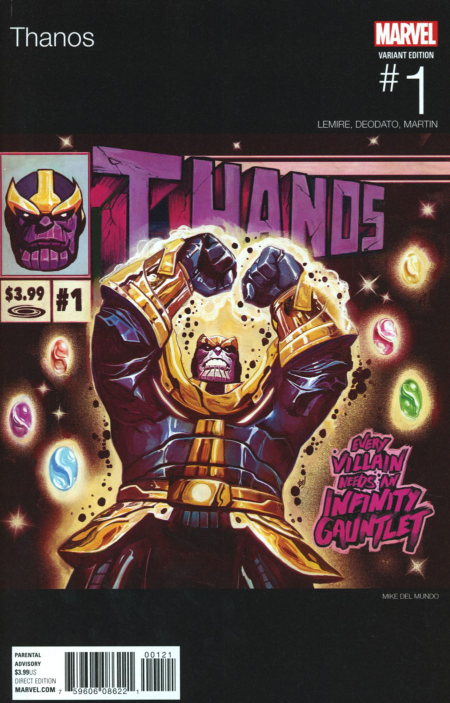 Thanos Vol 2 #1 Cover B Variant Mike Del Mundo Marvel Hip-Hop Cover (Marvel Now Tie-In)