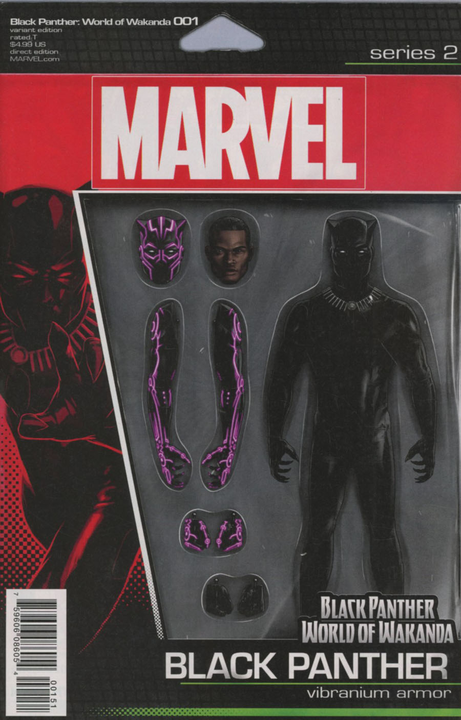 Black Panther World Of Wakanda #1 Cover D Variant John Tyler Christopher Black Panther Action Figure Cover (Marvel Now Tie-In)